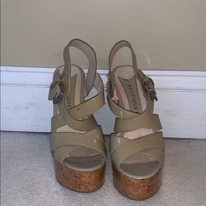 Boutique 9 tan wedges